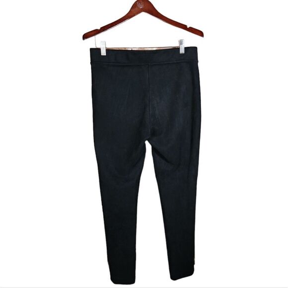 Andrew Marc Mid Rise Black Soft Suede Skinny Slim Fit Pants Women's Size Medium - Picture 9 of 12
